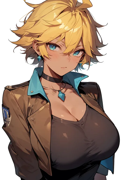 masterpiece, best quality, score_7, safe, ezreal (league), solo, upper body, simple background — by k3scat, made with ComfyUI