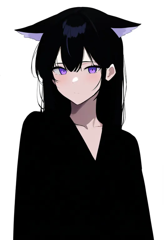 masterpiece, best quality, newest, absurdres, highres, safe, ears_down, 1girl, solo, upper_body, simple_background — by k3scat, made with ComfyUI