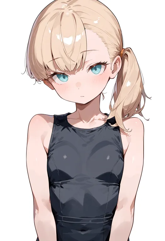 masterpiece, best quality, score_7, safe, shin'you (kancolle), solo, upper body, simple background — by k3scat, made with ComfyUI