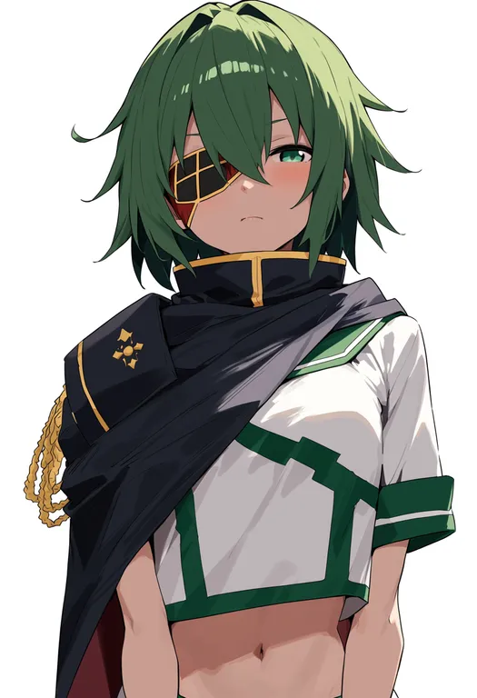 masterpiece, best quality, score_7, safe, kiso kai ni (kancolle), solo, upper body, simple background — by k3scat, made with ComfyUI