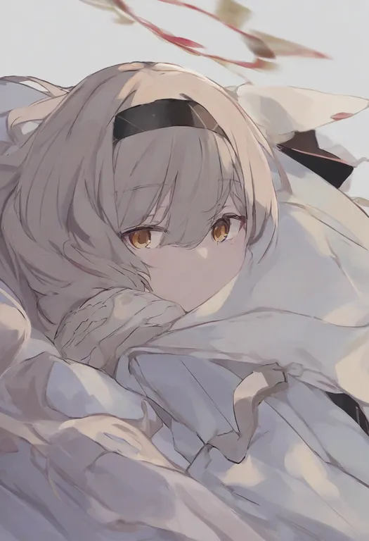 masterpiece, best quality, general, on bed, 1girl, solo, simple background — by k3scat, made with ComfyUI
