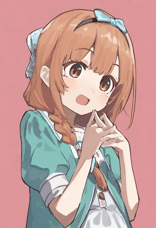 masterpiece, best quality, general, hina (girls band cry), girls band cry, solo, upper body, simple background — by k3scat, made with ComfyUI