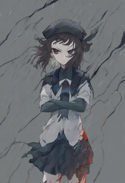 masterpiece, best quality, general, storm, 1girl, solo, simple background — by k3scat, made with ComfyUI