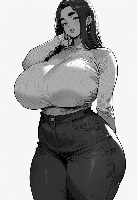 masterpiece, best quality, score_7, safe, thick eyebrows, 1girl, solo, simple background — by k3scat, made with ComfyUI