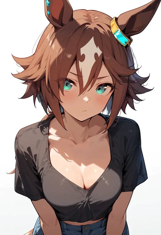 masterpiece, best quality, score_7, safe, vodka (wild top gear) (umamusume), umamusume, solo, upper body… — by k3scat, made with ComfyUI