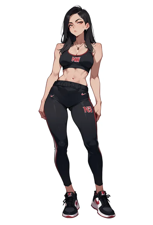 masterpiece, best quality, score_7, safe, new york knicks, solo, full body, simple background — by k3scat, made with ComfyUI