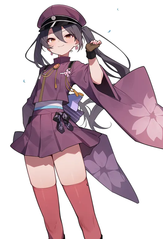masterpiece, best quality, score_7, safe, senbonzakura (vocaloid), solo, simple background — by k3scat, made with ComfyUI