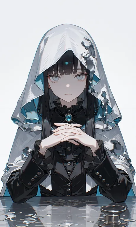 1girl, solo, only one person, awake, open eyes, looking straight at viewer, calm and cold expression… — by 1Ask1kQ, made with ComfyUI