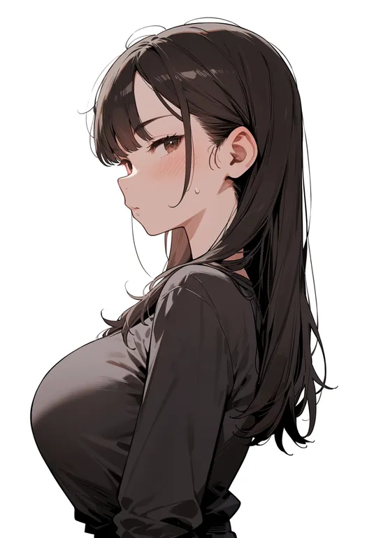 masterpiece, best quality, score_7, safe, ichigo daifuku, 1girl, solo, upper body, simple background — by k3scat, made with ComfyUI
