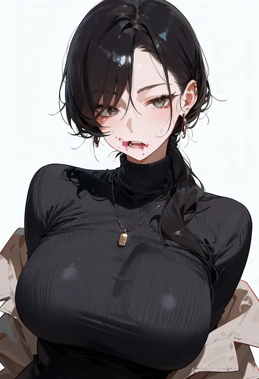 masterpiece, best quality, score_7, safe, batter, 1girl, solo, upper body, simple background — by k3scat, made with ComfyUI