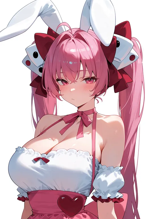 masterpiece, best quality, score_7, safe, usada hikaru, solo, upper body, simple background — by k3scat, made with ComfyUI