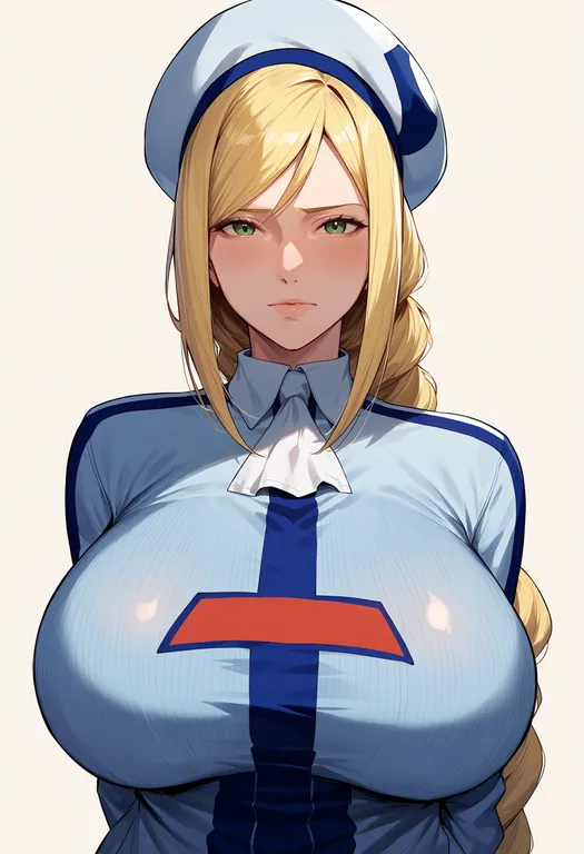 masterpiece, best quality, score_7, safe, alicia florence, solo, upper body, simple background — by k3scat, made with ComfyUI