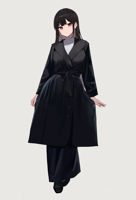 masterpiece, best quality, newest, absurdres, highres, safe, leaning, 1girl, solo, full_body, simple_background — by k3scat, made with ComfyUI