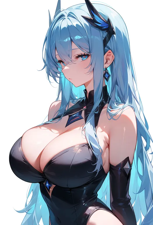 masterpiece, best quality, score_7, safe, cardfight!! vanguard, solo, upper body, simple background — by k3scat, made with ComfyUI