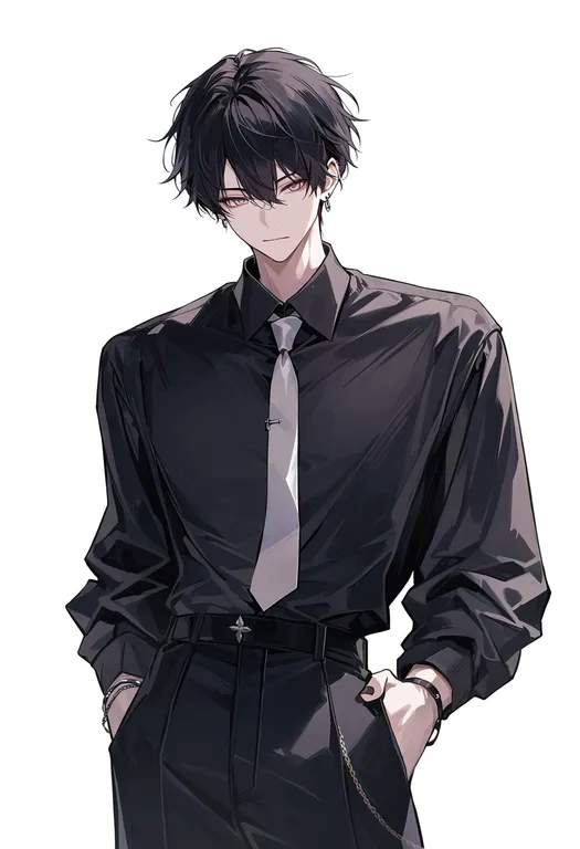 masterpiece, best quality, score_7, safe, bishounen, 1boy, solo, simple background — by k3scat, made with ComfyUI