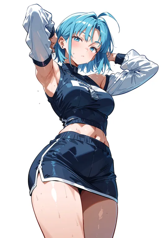 masterpiece, best quality, score_7, safe, tokimeki memorial, solo, simple background — by k3scat, made with ComfyUI