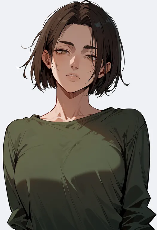 masterpiece, best quality, score_7, safe, levi (shingeki no kyojin), shingeki no kyojin, solo, upper body… — by k3scat, made with ComfyUI