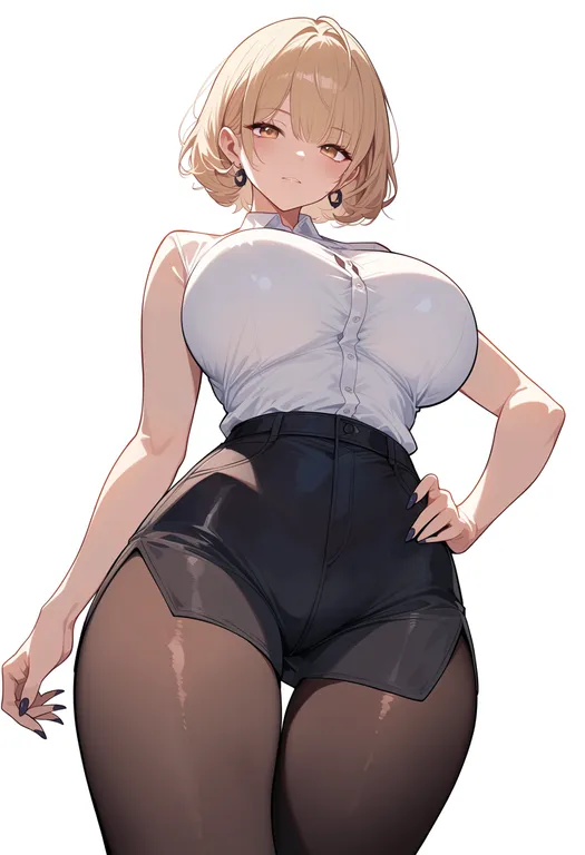masterpiece, best quality, score_7, safe, morenatsu, solo, simple background — by k3scat, made with ComfyUI