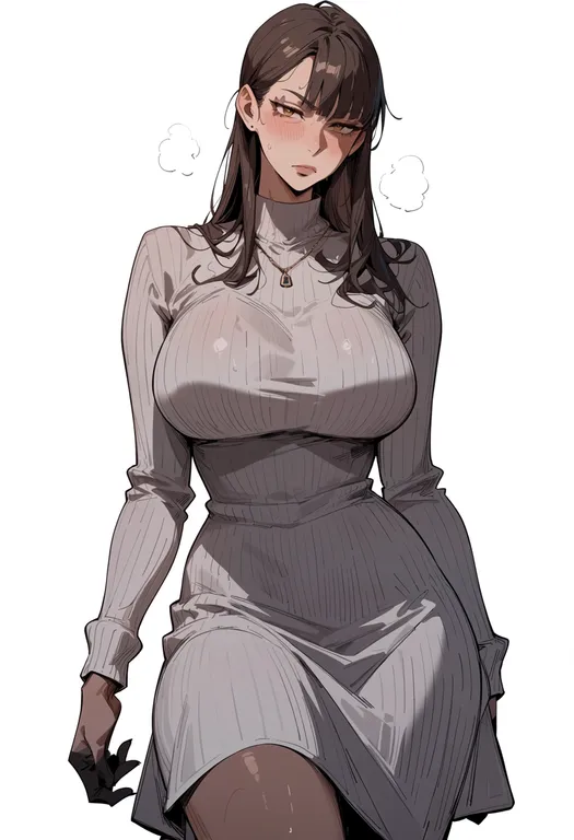 masterpiece, best quality, score_7, safe, witchblade (anime), solo, simple background — by k3scat, made with ComfyUI