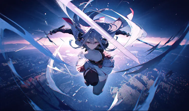 双刃 — by 公子缺月, made with ComfyUI