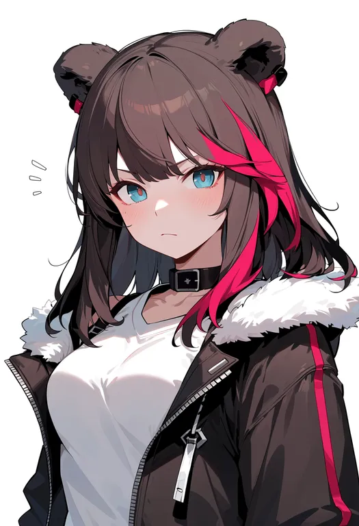 masterpiece, best quality, score_7, safe, zima (arknights), arknights, solo, upper body, simple background — by k3scat, made with ComfyUI