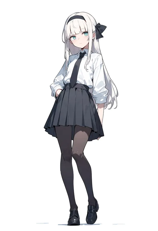 masterpiece, best quality, score_7, safe, kyojin no hoshi, solo, full body, simple background — by k3scat, made with ComfyUI