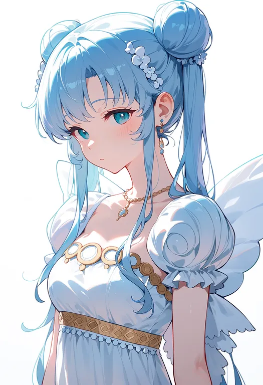 masterpiece, best quality, score_7, safe, princess serenity, solo, upper body, simple background — by k3scat, made with ComfyUI