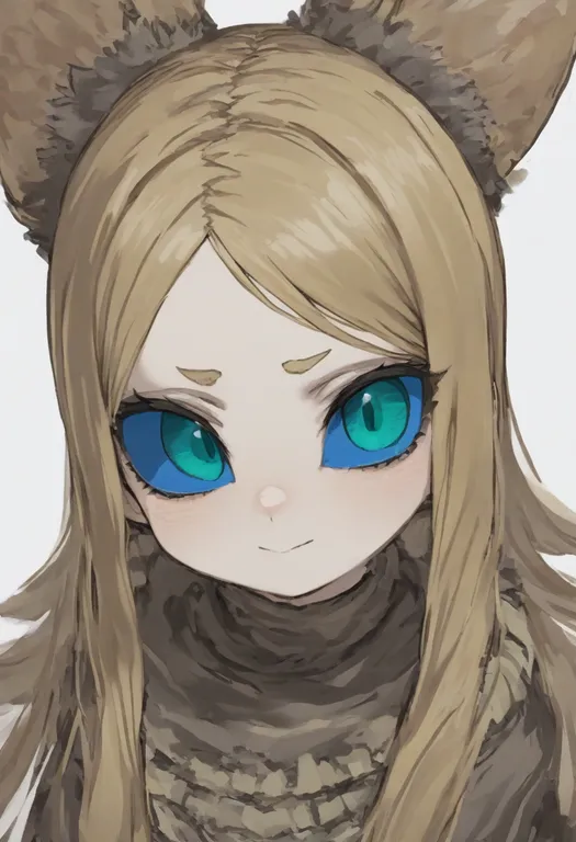 masterpiece, best quality, general, blue sclera, 1girl, solo, portrait, simple background — by k3scat, made with ComfyUI