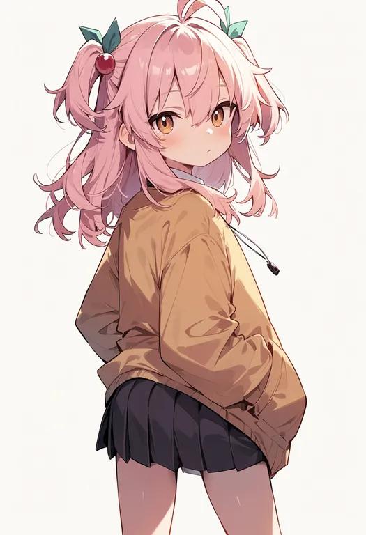 masterpiece, best quality, score_7, safe, non non biyori, solo, simple background — by k3scat, made with ComfyUI