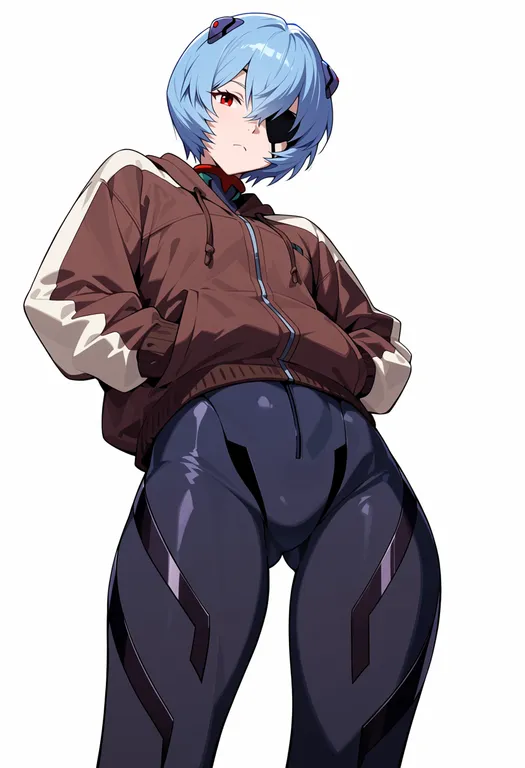 masterpiece, best quality, score_7, safe, evangelion: 3.0 you can (not) redo, solo, simple background — by k3scat, made with ComfyUI