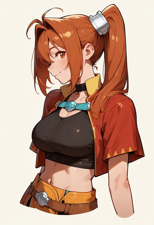masterpiece, best quality, score_7, safe, estelle bright, solo, upper body, simple background — by k3scat, made with ComfyUI