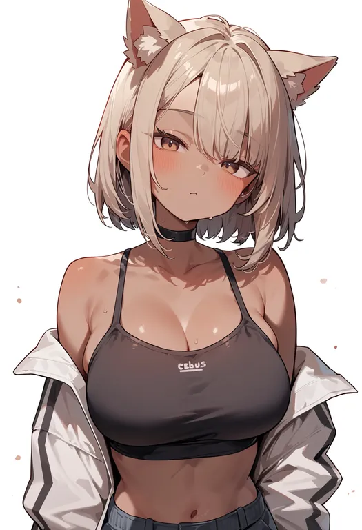 masterpiece, best quality, score_7, safe, nekobus, solo, upper body, simple background — by k3scat, made with ComfyUI