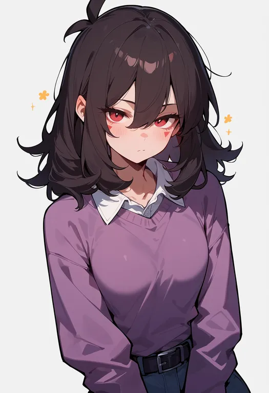 masterpiece, best quality, score_7, safe, flowery (deltarune), deltarune, solo, upper body, simple background — by k3scat, made with ComfyUI
