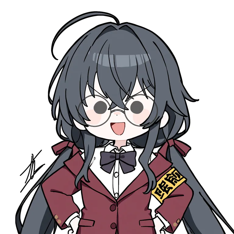 masterpiece, best quality, newest, highres, year 2025, <lora:sanye_v1:1> 1girl, :d, chibi, chibi only… — by 💤💤💤, made with ComfyUI