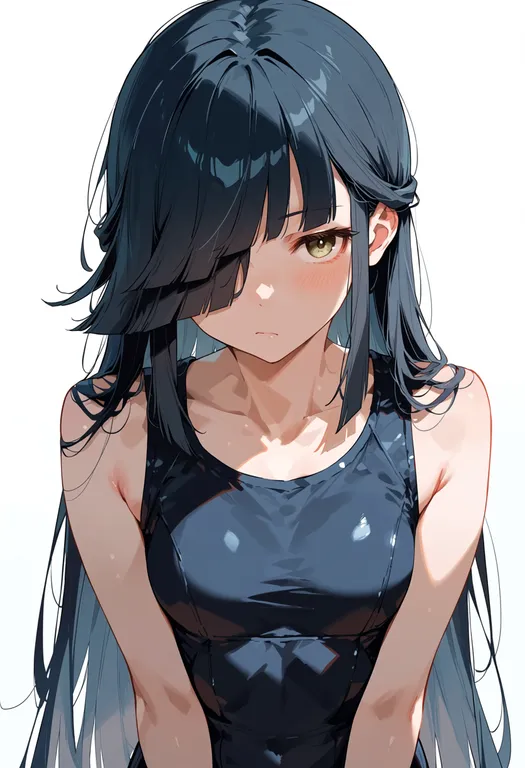 masterpiece, best quality, score_7, safe, hayashimo (kancolle), solo, upper body, simple background — by k3scat, made with ComfyUI