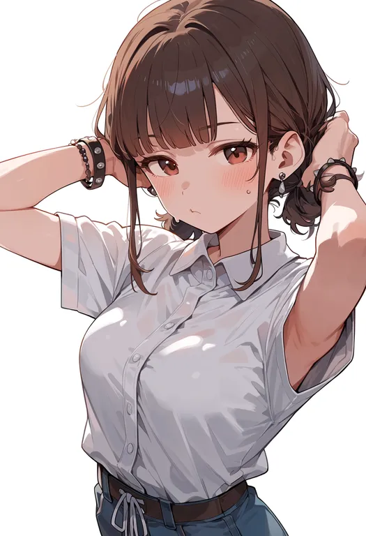 masterpiece, best quality, score_7, safe, usa-chan (idolmaster), idolmaster, solo, upper body, simple background — by k3scat, made with ComfyUI