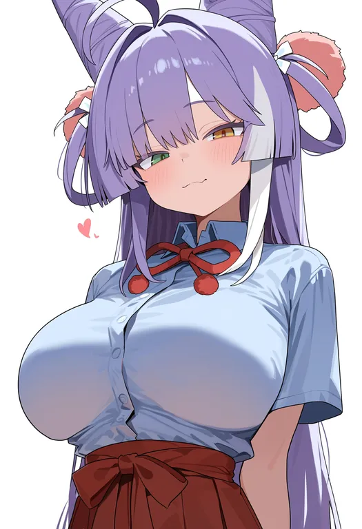 masterpiece, best quality, score_7, safe, tenko shibuki, solo, upper body, simple background — by k3scat, made with ComfyUI