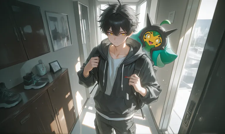 masterpiece, very aesthetic, best quality, score_9, score_8, highres, absurdres, newest, year 2025，, 1boy, 1pokemon… — by 𝕶𝖎𝖔𝖎𝕳𝖎𝖐𝖆𝖗𝖚, made with ComfyUI