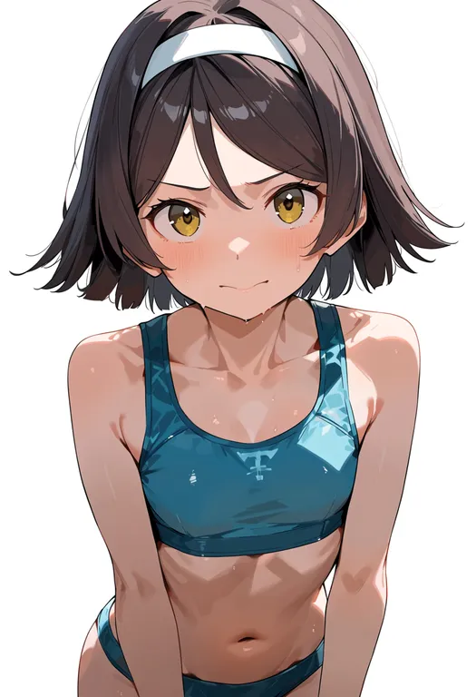 masterpiece, best quality, score_7, safe, tanikaze (kancolle), solo, upper body, simple background — by k3scat, made with ComfyUI