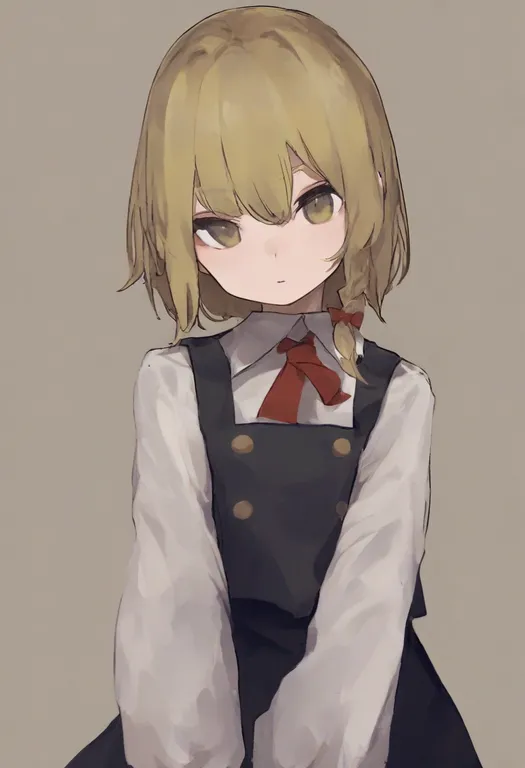 masterpiece, best quality, general, no headwear, 1girl, solo, simple background — by k3scat, made with ComfyUI