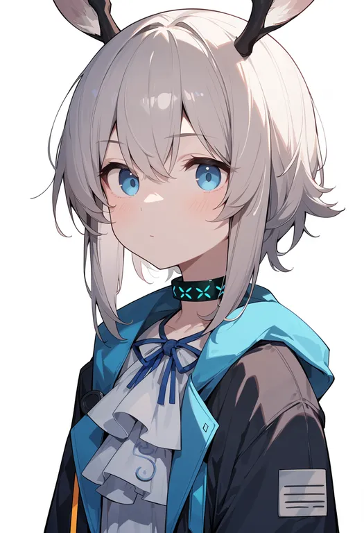 masterpiece, best quality, score_7, safe, amiya (medic) (arknights), arknights, solo, upper body, simple background — by k3scat, made with ComfyUI