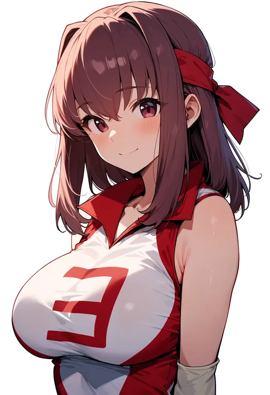 masterpiece, best quality, score_7, safe, kondou taeko, solo, upper body, simple background — by k3scat, made with ComfyUI