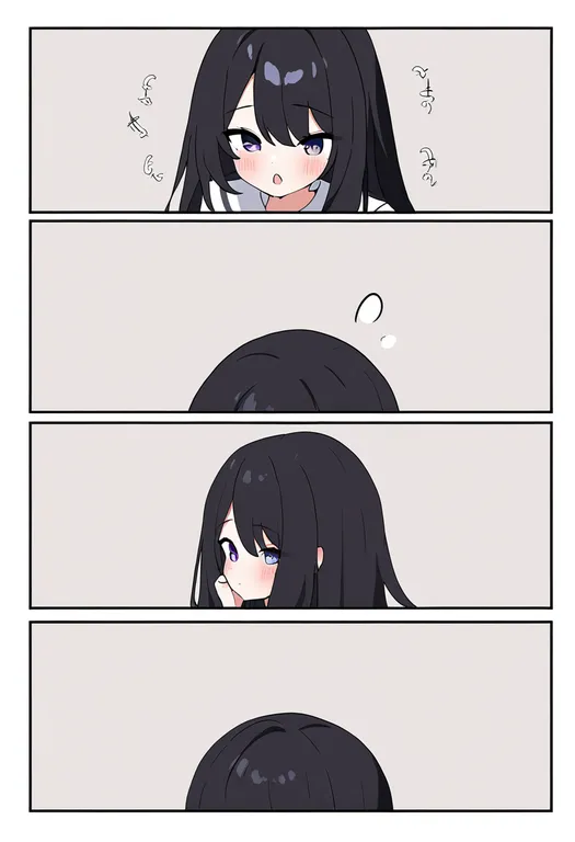 masterpiece, best quality, newest, absurdres, highres, safe, 4koma, 1girl — by k3scat, made with ComfyUI