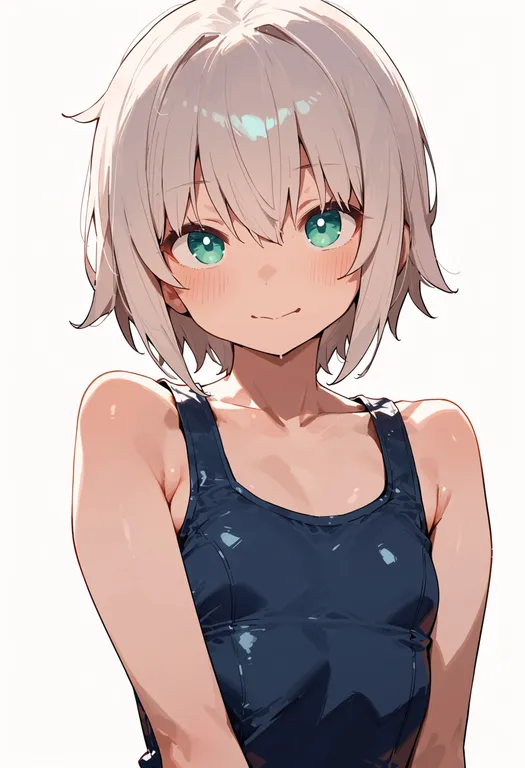 masterpiece, best quality, score_7, safe, shimushu (kancolle), solo, upper body, simple background — by k3scat, made with ComfyUI