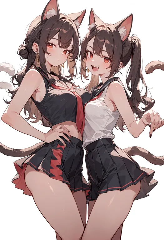 masterpiece, best quality, score_7, safe, heart tail duo, 1girl — by k3scat, made with ComfyUI