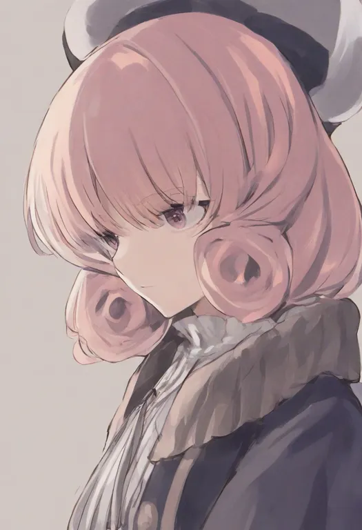 masterpiece, best quality, general, pensive, 1girl, solo, portrait, simple background — by k3scat, made with ComfyUI