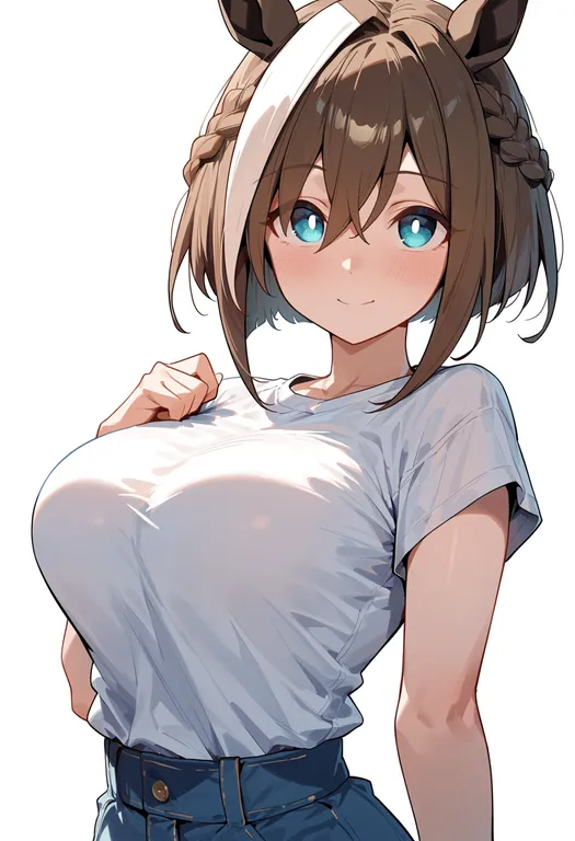 masterpiece, best quality, score_7, safe, cheval grand (grand itineraire) (umamusume), umamusume, solo, upper body… — by k3scat, made with ComfyUI