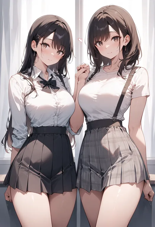 masterpiece, best quality, score_7, safe, wife and wife, multiple girls — by k3scat, made with ComfyUI