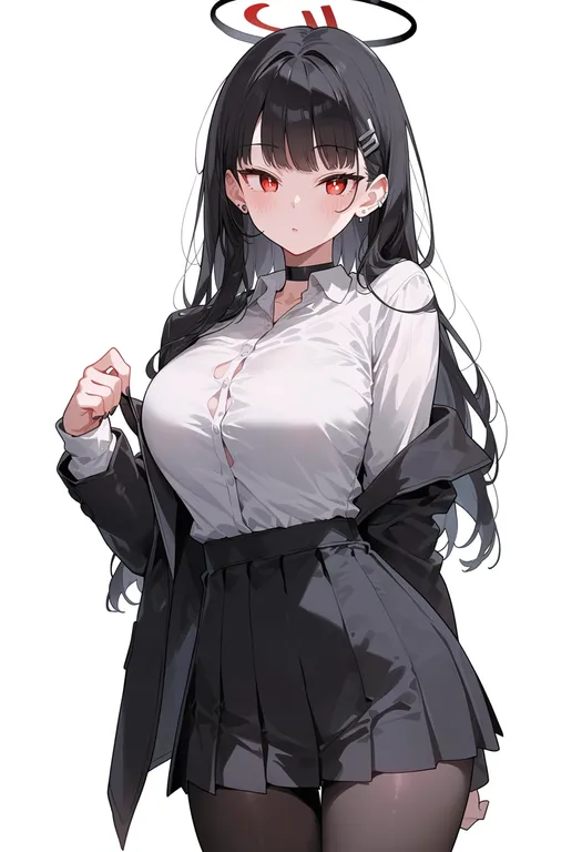masterpiece, best quality, score_7, safe, symbolism, 1girl, solo, simple background — by k3scat, made with ComfyUI