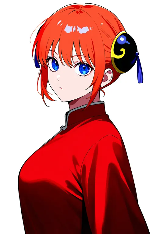 masterpiece, best quality, newest, absurdres, highres, safe, kagura_(gintama), gintama, solo, upper_body… — by k3scat, made with ComfyUI